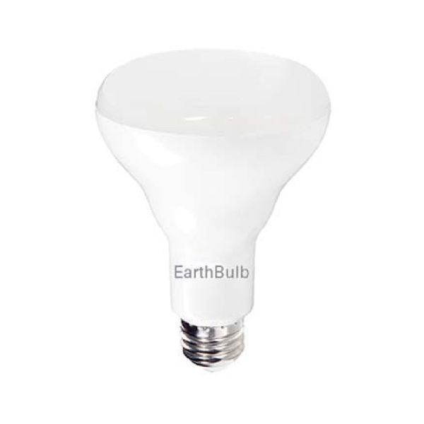 Earthbulb Floodlight BR30 Dimmable 65W Warm White LED lightbulbs in a  4-pack on a white background