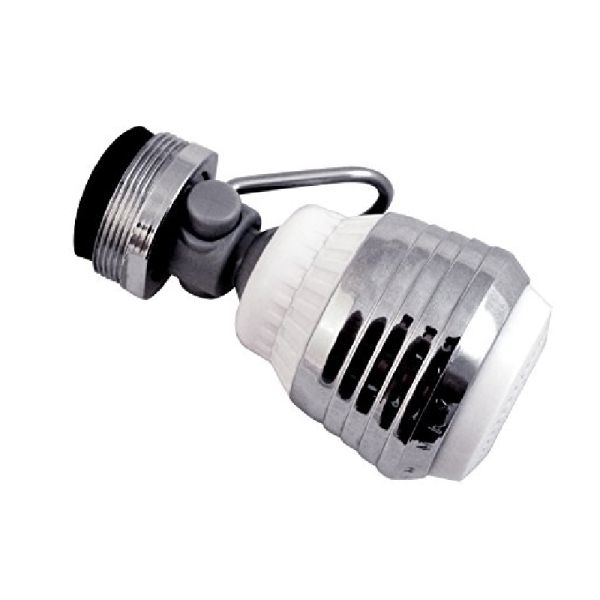 A silver Niagara 1.5 gpm Dual Spray Kitchen Aerator on a white background.